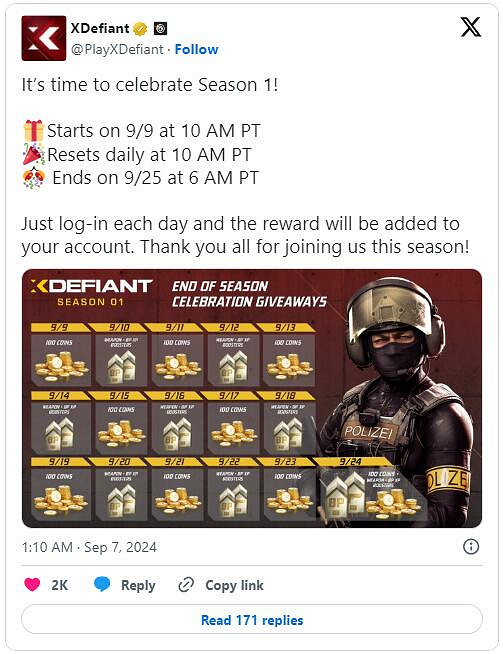 育碧開啟“送錢”活動推廣《不羈聯盟》!登錄就有獎勵 育碧開啟“送錢”活動推廣《不羈聯盟》!登錄就有獎勵