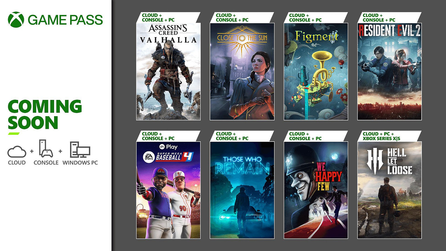 Xbox Game Pass (XGP) 一月上旬新增遊戲陣容 《惡靈古堡2重製版》等 Xbox Game Pass (XGP) 一月上旬新增遊戲陣容 《惡靈古堡2重製版》等