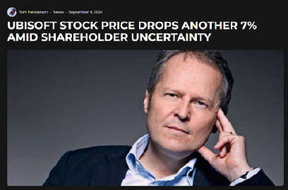 有消息透露育碧股價又下跌的原因是股東對未來堪憂