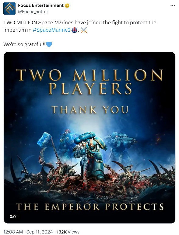 《戰鎚40K:星際戰士2》已售出200萬份!系列之最! 《戰鎚40K:星際戰士2》已售出200萬份!系列之最!