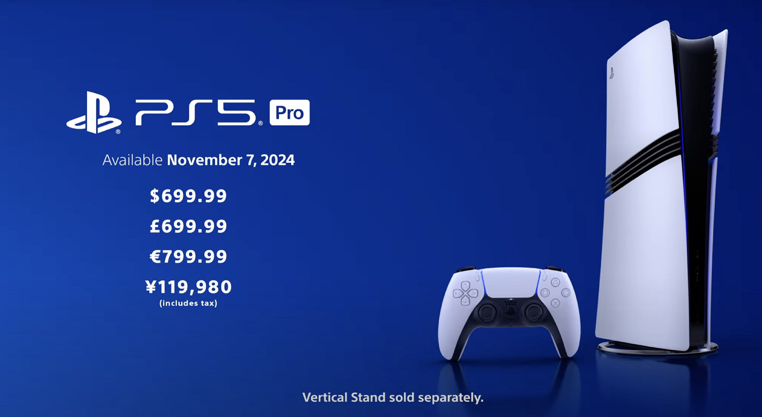 PS5 Pro官方宣傳!11月7日發售、售價699.99美元 PS5 Pro官方宣傳!11月7日發售、售價699.99美元