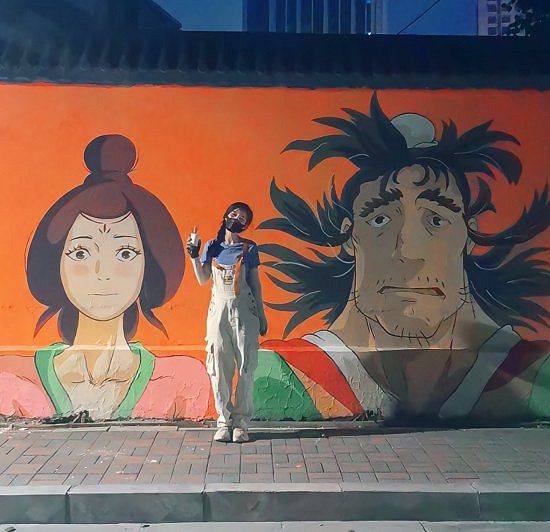 神還原!《黑神話》“豬蛛虐戀”場景牆繪驚現石家莊! 神還原!《黑神話》“豬蛛虐戀”場景牆繪驚現石家莊!