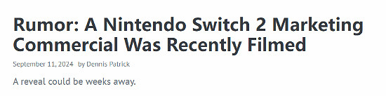 任天堂最近為Switch 2拍攝廣告?將來有可能有新消息發布! 任天堂最近為Switch 2拍攝廣告?將來有可能有新消息發布!