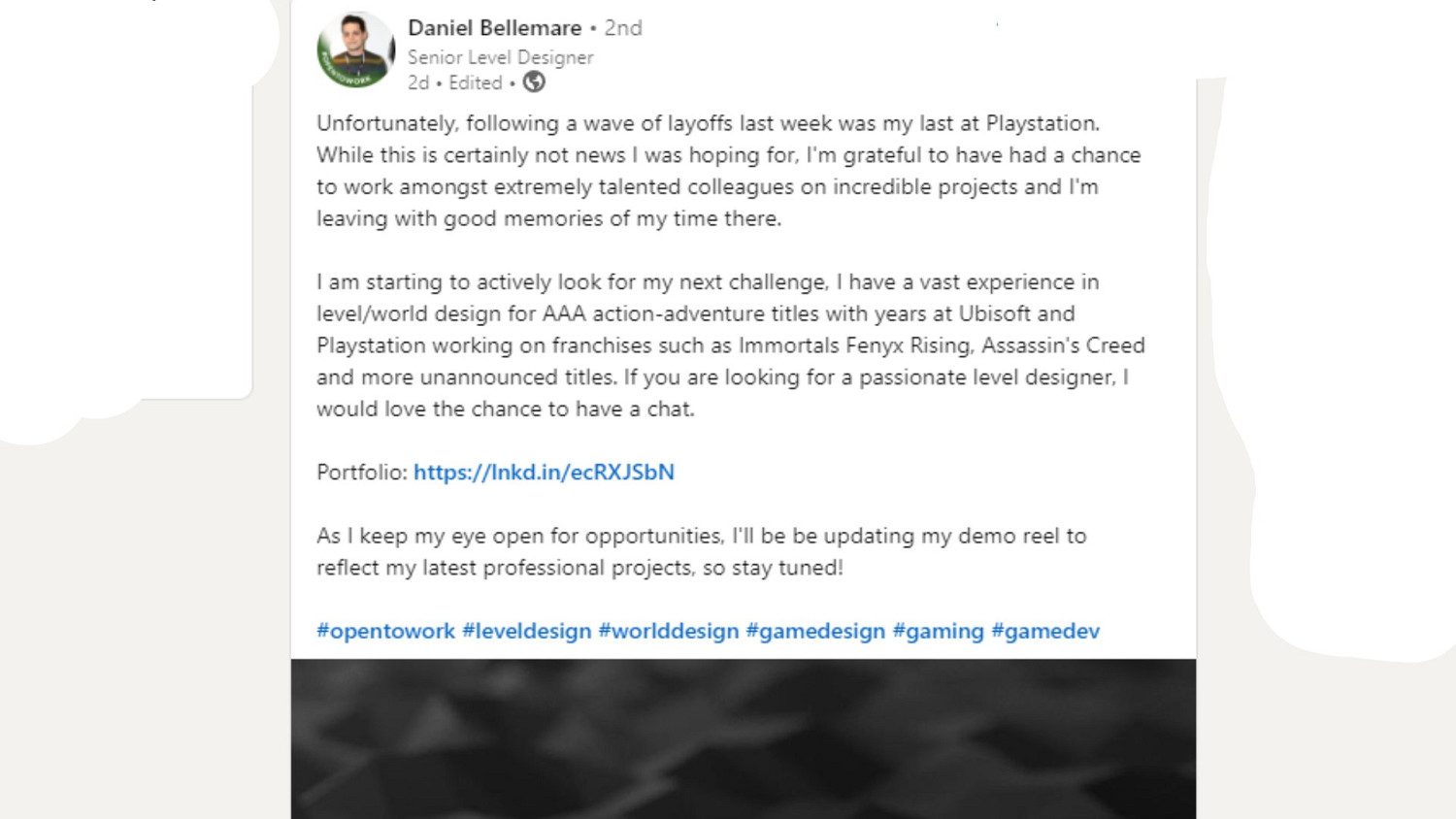 PlayStation旗下工作室Visual Arts進行了裁員