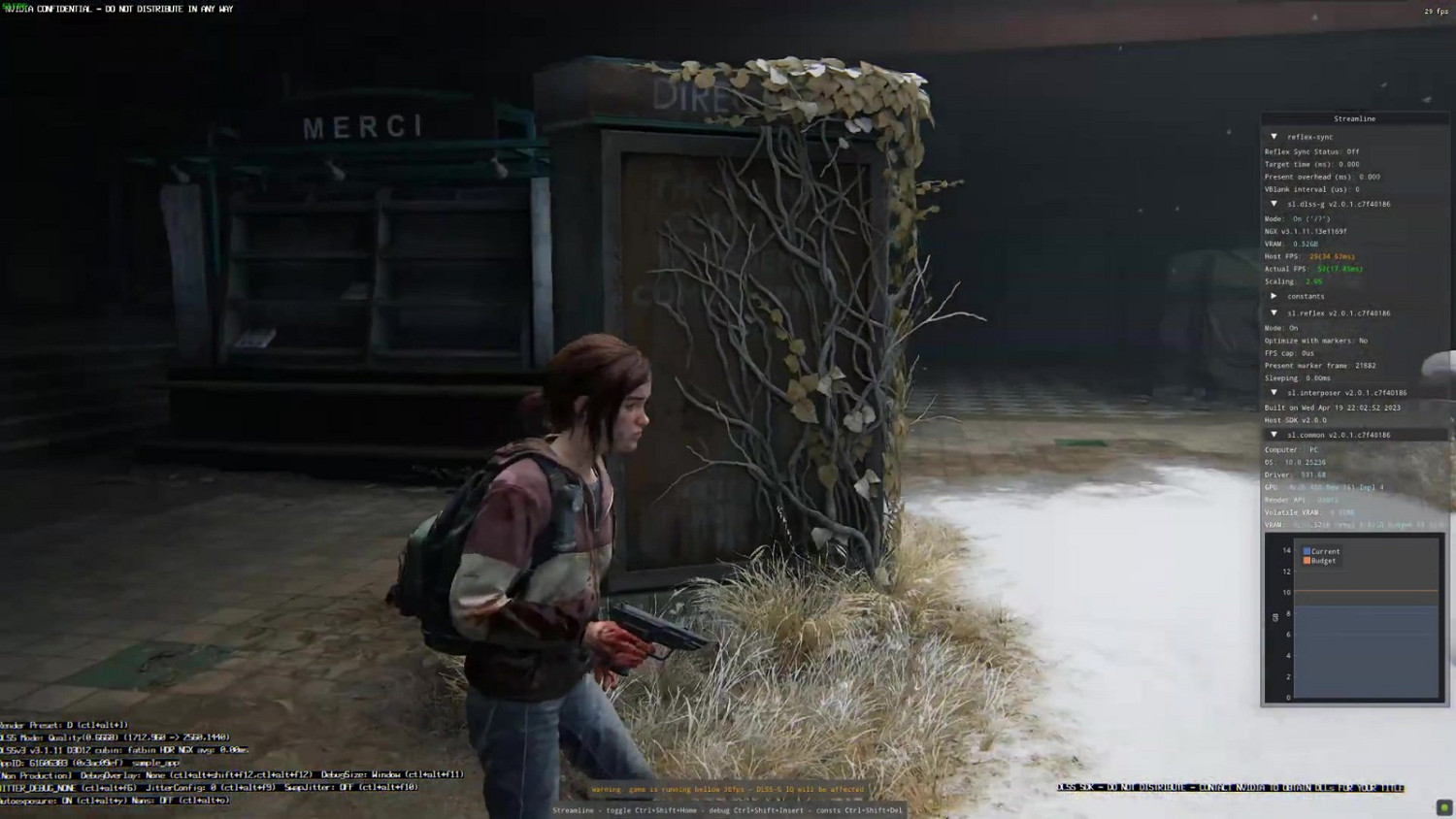 《最後的生還者》PC版DLSS3幀生成Mod展示 《最後的生還者》PC版DLSS3幀生成Mod展示