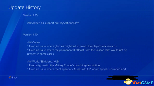 《刺客教條:梟雄》PS4 Pro更新檔推出 效果很一般 《刺客教條:梟雄》PS4 Pro更新檔推出 效果很一般