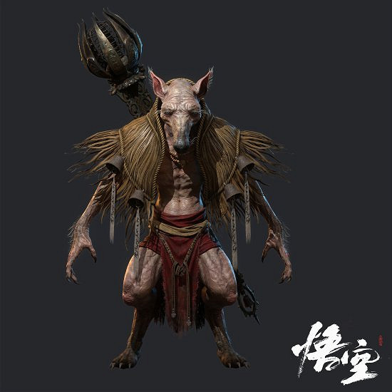 博主自製《黑神話:悟空》角色建模:白衣秀士、土地等 博主自製《黑神話:悟空》角色建模:白衣秀士、土地等