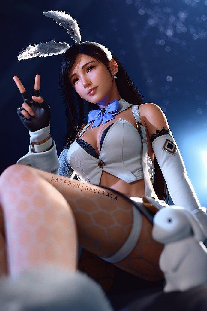 完美身材性感迷人！《最終幻想7》蒂法、愛麗絲3D美圖