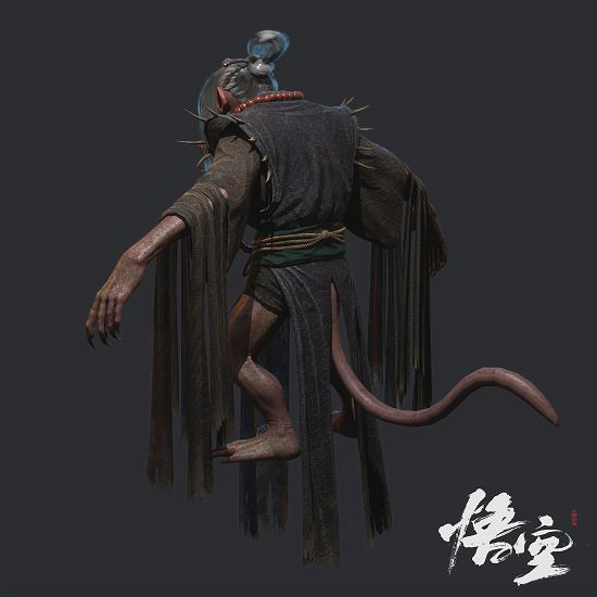 博主自製《黑神話:悟空》角色建模:白衣秀士、土地等 博主自製《黑神話:悟空》角色建模:白衣秀士、土地等