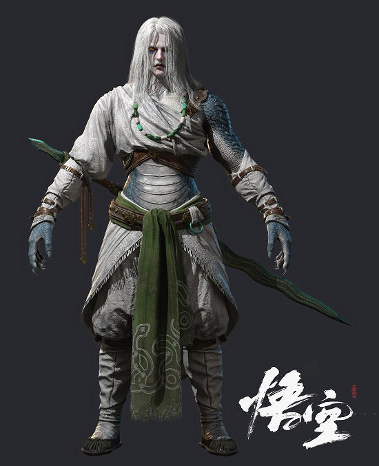 博主自製《黑神話:悟空》角色建模:白衣秀士、土地等 博主自製《黑神話:悟空》角色建模:白衣秀士、土地等