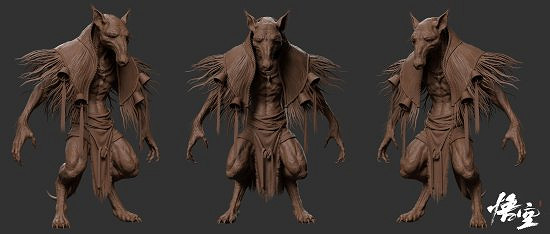 博主自製《黑神話:悟空》角色建模:白衣秀士、土地等 博主自製《黑神話:悟空》角色建模:白衣秀士、土地等