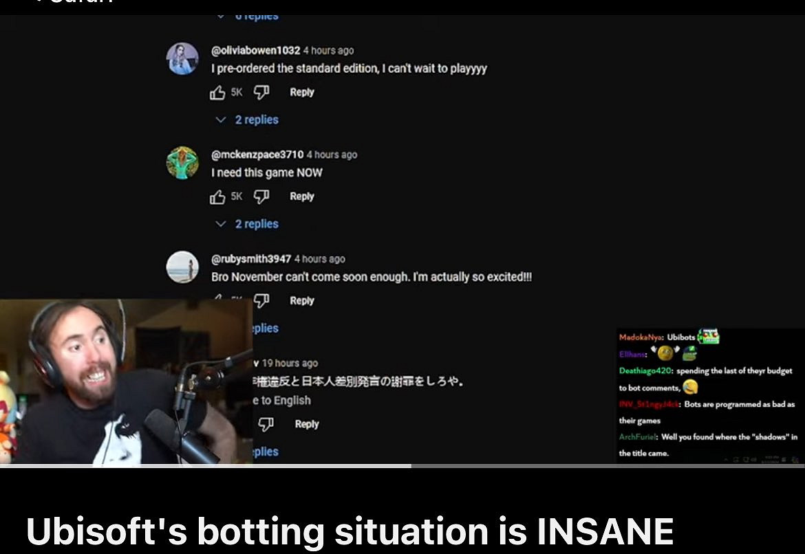 網友吐槽：育碧使用AI機器人為《刺客教條：影》刷好評