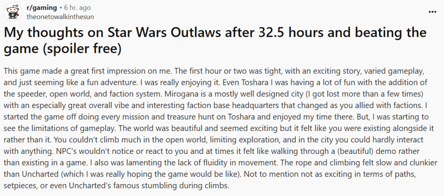 國外玩家對《亡命之徒》感到失望:地形單一 設計乏味 國外玩家對《亡命之徒》感到失望:地形單一 設計乏味