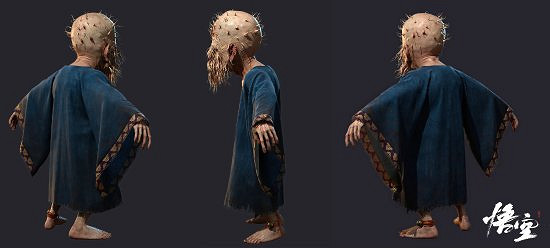 博主自製《黑神話:悟空》角色建模:白衣秀士、土地等 博主自製《黑神話:悟空》角色建模:白衣秀士、土地等