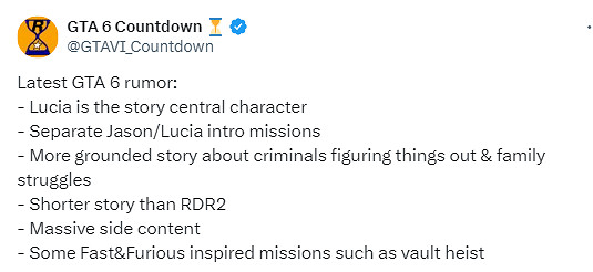 《GTA6》近期傳聞匯總:大量支線 故事將更接地氣! 《GTA6》近期傳聞匯總:大量支線 故事將更接地氣!