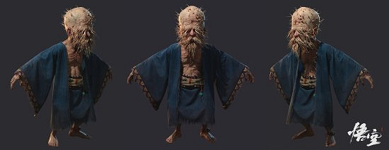 博主自製《黑神話:悟空》角色建模:白衣秀士、土地等 博主自製《黑神話:悟空》角色建模:白衣秀士、土地等