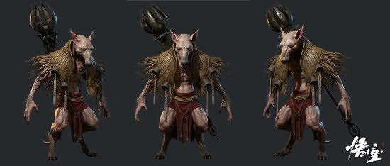 博主自製《黑神話:悟空》角色建模:白衣秀士、土地等 博主自製《黑神話:悟空》角色建模:白衣秀士、土地等