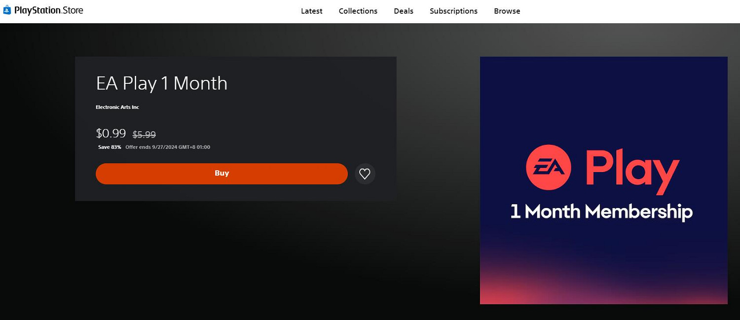 EA Play開啟 0.99美元 優惠試用活動:這羊毛能不薅? EA Play開啟 0.99美元 優惠試用活動:這羊毛能不薅?