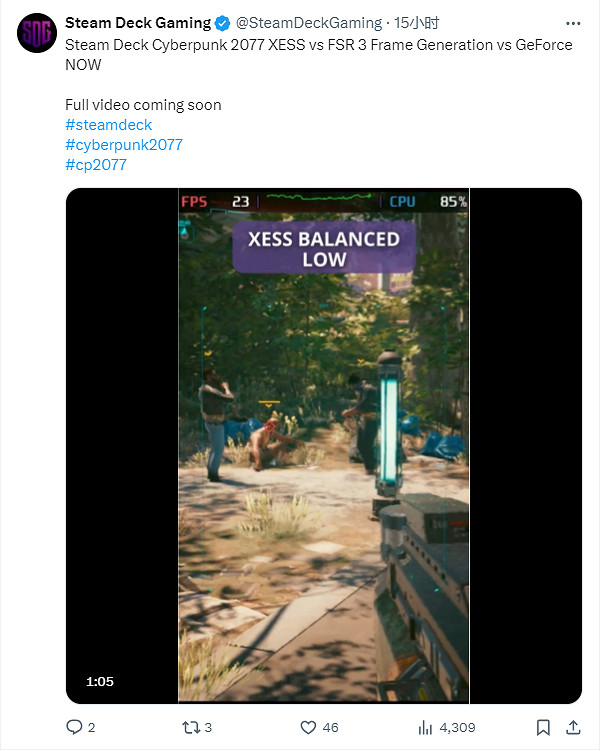 《電馭叛客2077》AMD FSR 3測試結果:並不完美 《電馭叛客2077》AMD FSR 3測試結果:並不完美