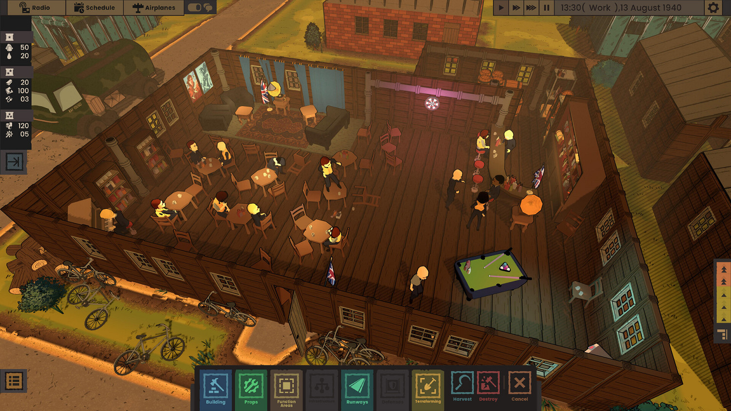 漫畫風格二戰軍事基地模擬遊戲《王牌之地》現已在Steam平台推出試玩Demo