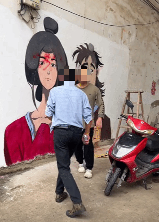 河南中年男惡意破壞《黑神話:悟空》牆繪被當場抓獲 河南中年男惡意破壞《黑神話:悟空》牆繪被當場抓獲