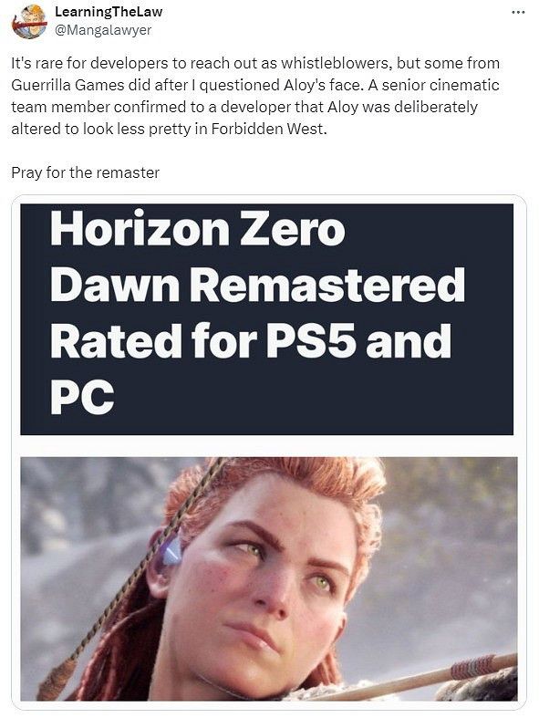 《地平線：西域禁地》故意醜化女主？甚至影響到銷量