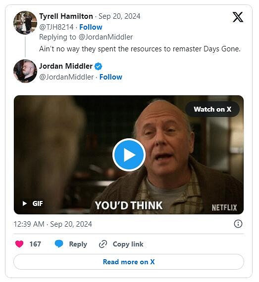 網傳《往日不再》重製版正在開發中