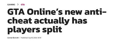 《GTAOL》添加反作弊後遊戲體驗提升 但仍有玩家不滿 《GTAOL》添加反作弊後遊戲體驗提升 但仍有玩家不滿