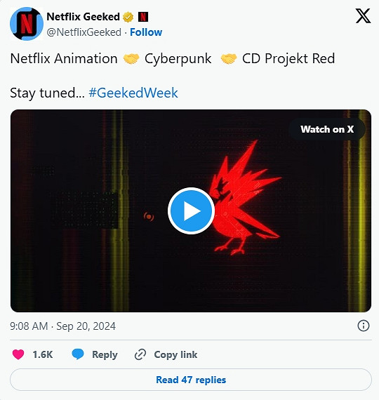 網飛將與CDPR再次聯手！新作將來有可能“重返夜之城”！