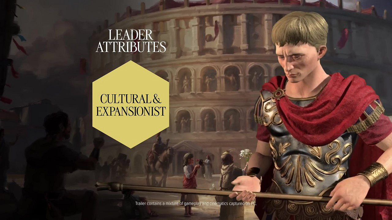 《文明7》新領袖“奧古斯都”預告 羅馬帝國首位皇帝
