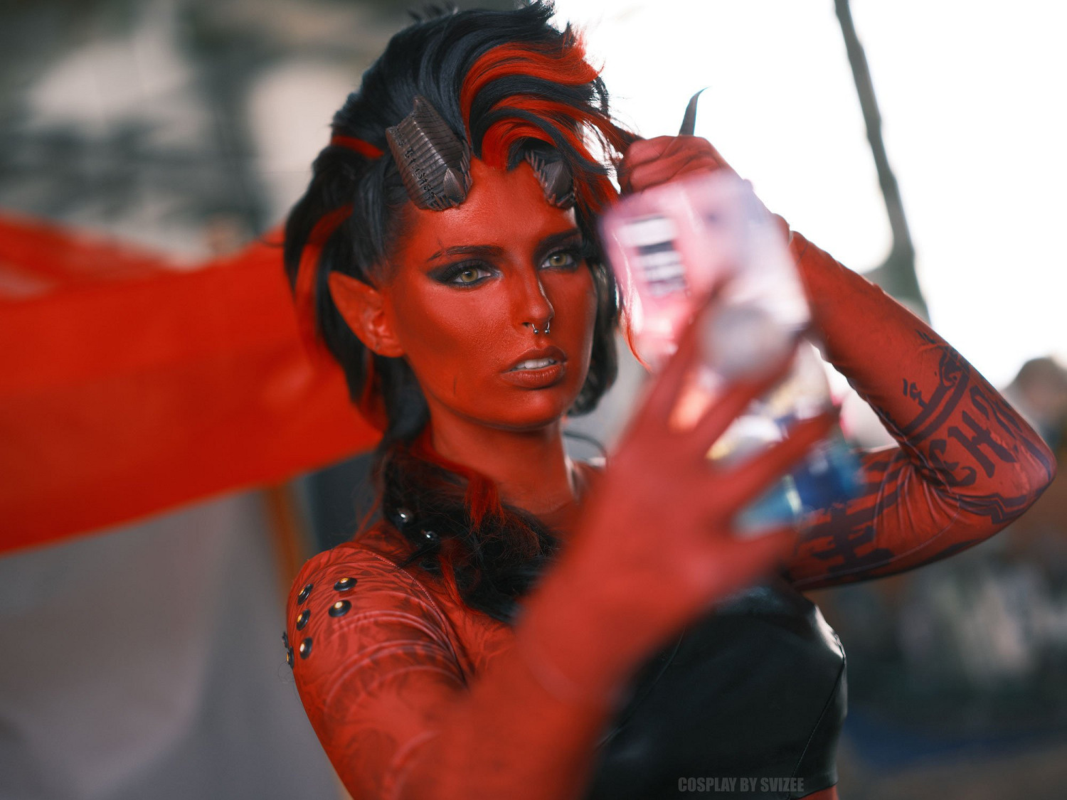 國外小姐姐COS《柏德之門3》卡菈克 性感與力量並存