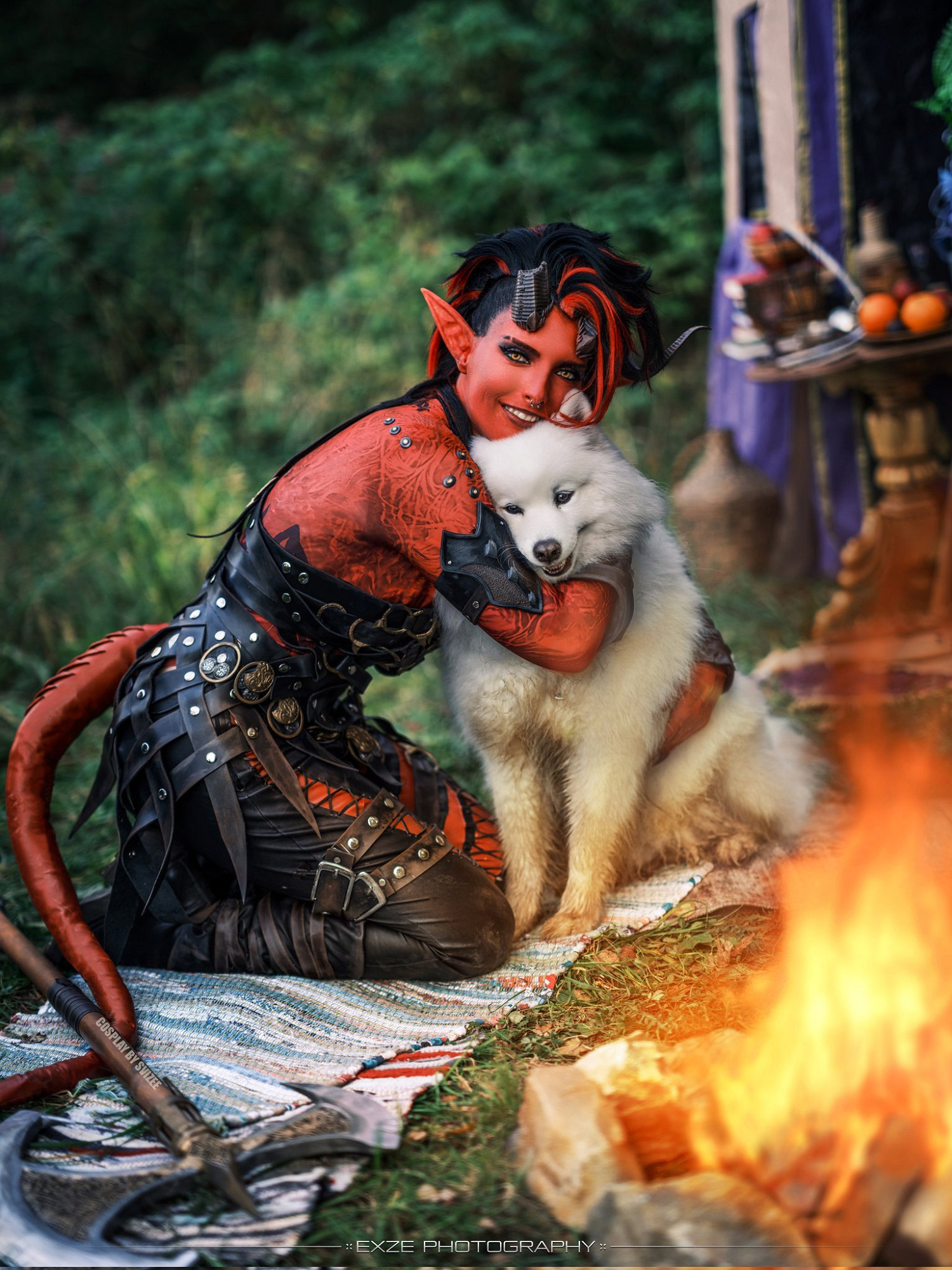 國外小姐姐COS《柏德之門3》卡菈克 性感與力量並存