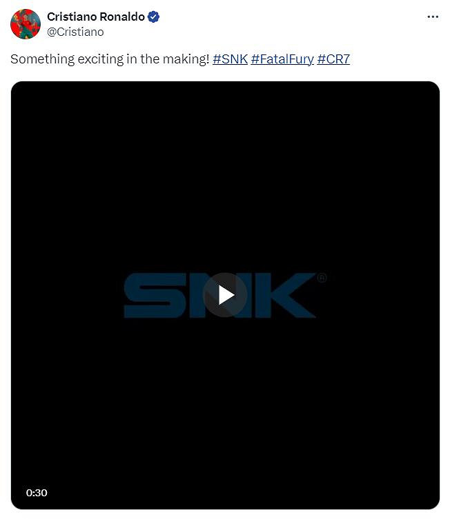 足球巨星C羅宣布將連動遊戲《餓狼傳說:狼之城》 足球巨星C羅宣布將連動遊戲《餓狼傳說:狼之城》