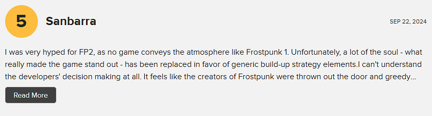 《冰汽時代2》M站使用者評分7.4分:失去了前作的靈魂 《冰汽時代2》M站使用者評分7.4分:失去了前作的靈魂