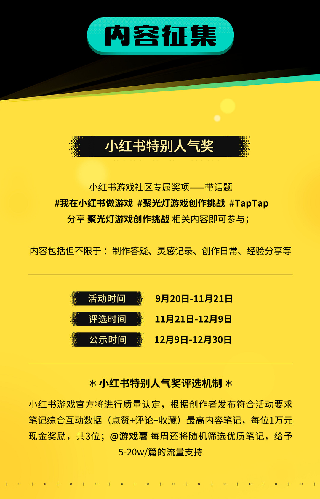 上億流量，為你而來!聚光燈遊戲創作挑戰攜手小紅書遊戲開啟獨家合作