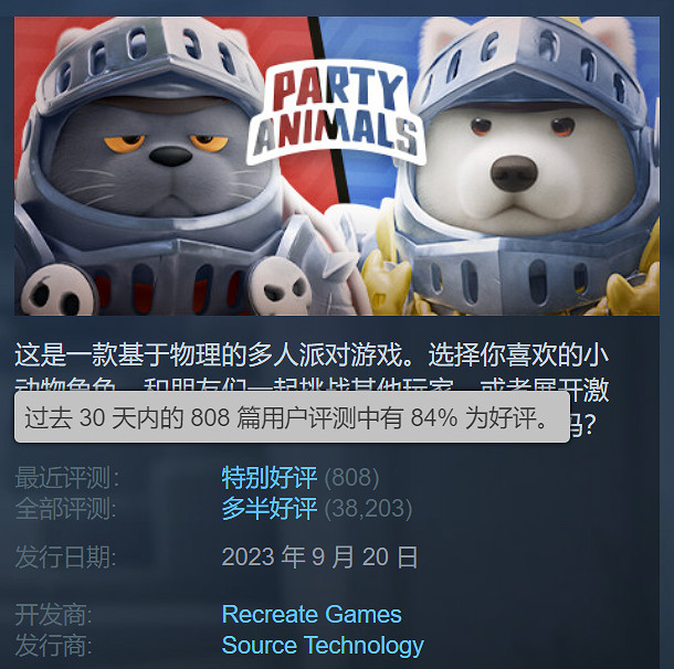 《猛獸派對》Steam開啟新史低促銷活動!5折僅需約新台幣212元 《猛獸派對》Steam開啟新史低促銷活動!5折僅需約新台幣212元