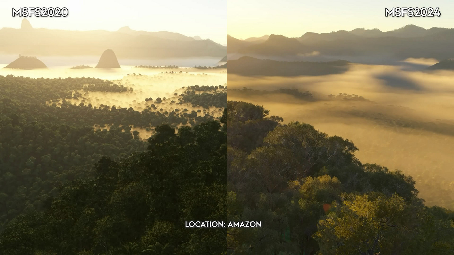 《微軟模擬飛行》2024版 vs 2020版 畫面對比影片！