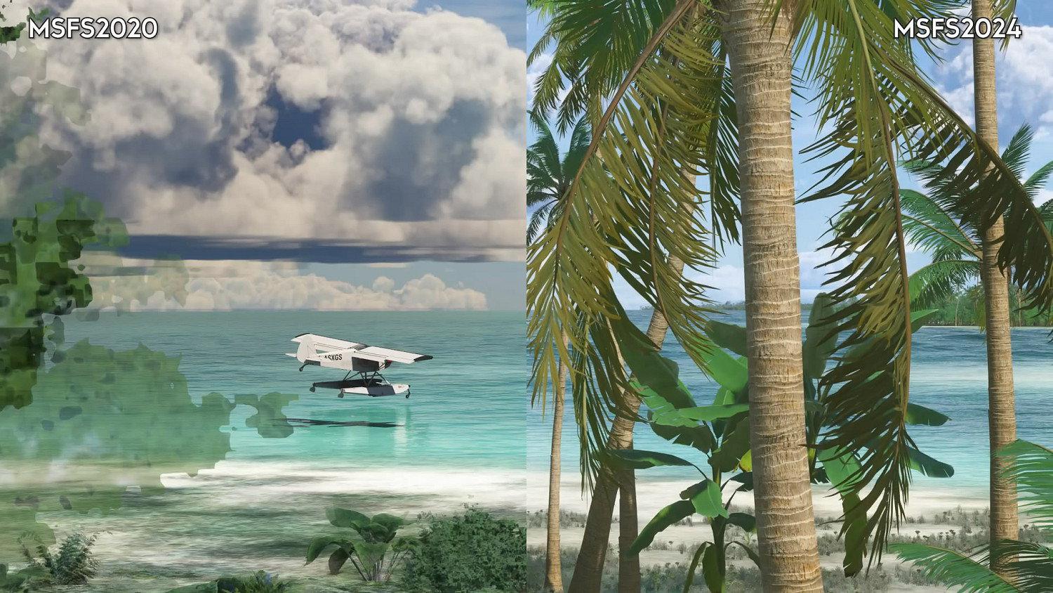 《微軟模擬飛行》2024版 vs 2020版 畫面對比影片！