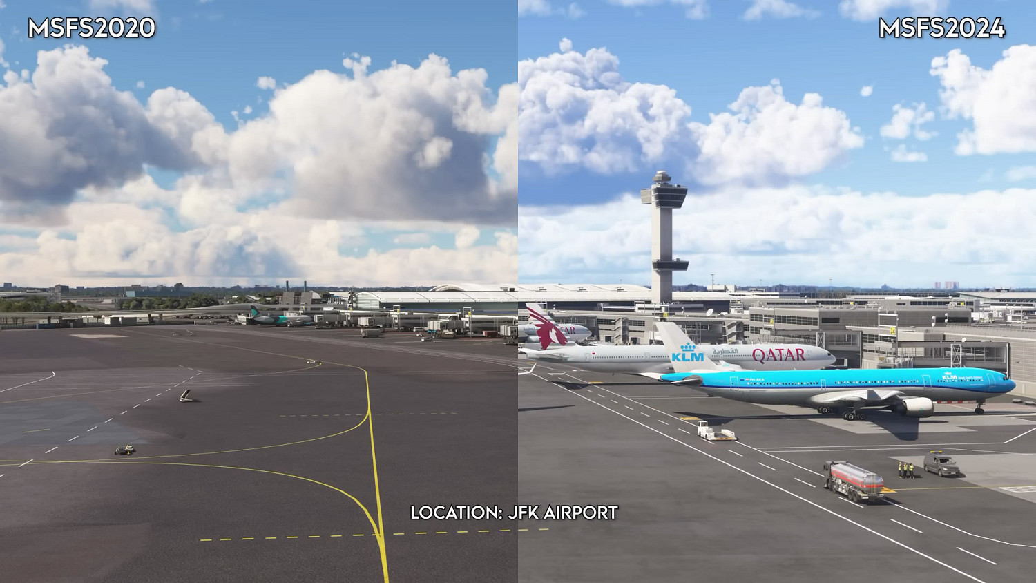 《微軟模擬飛行》2024版 vs 2020版 畫面對比影片！
