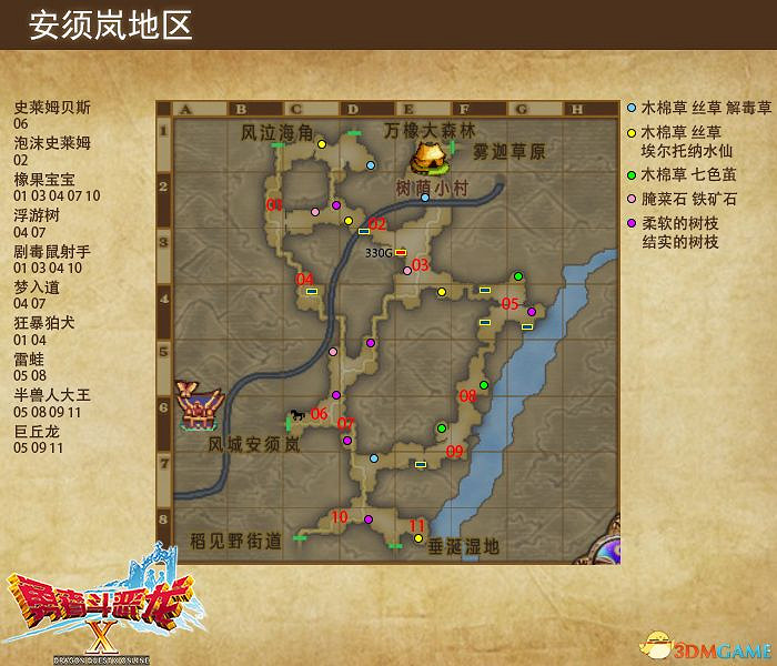 《勇者鬥惡龍10:離線版》五大種族地圖 全寶箱釣魚點收集點標注 《勇者鬥惡龍10:離線版》五大種族地圖 全寶箱釣魚點收集點標注