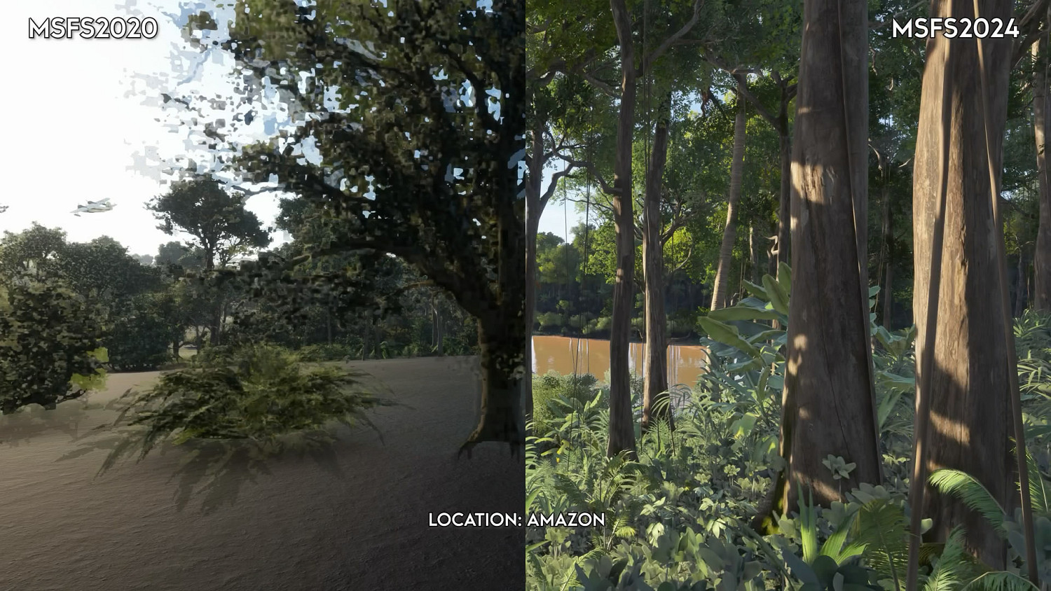 《微軟模擬飛行》2024版 vs 2020版 畫面對比影片！
