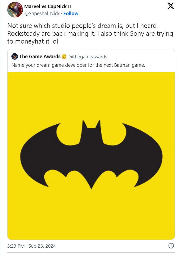 傳Rocksteady開發《蝙蝠俠》全新作 或是PS5獨佔 傳Rocksteady開發《蝙蝠俠》全新作 或是PS5獨佔