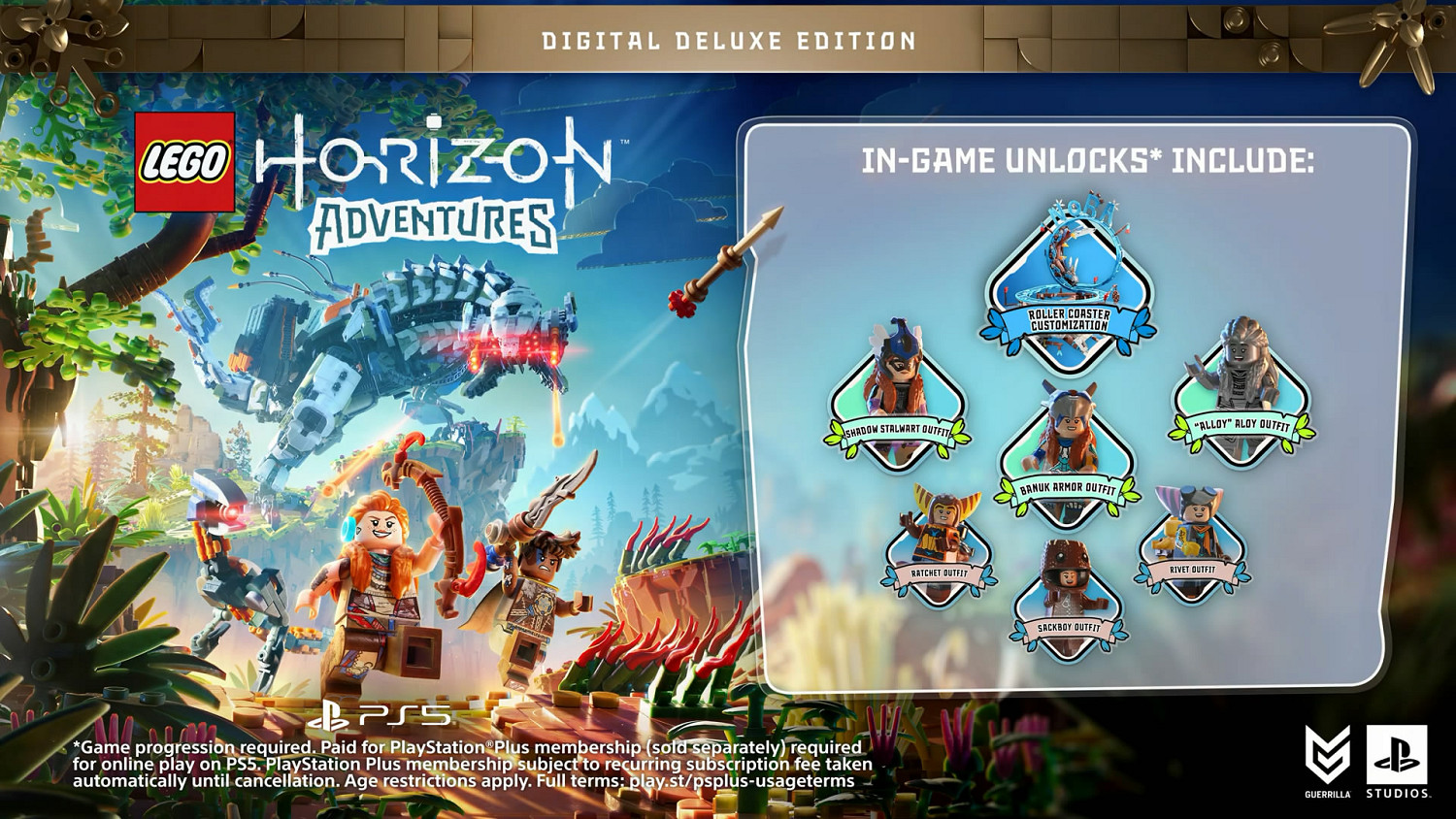 《樂高地平線大冒險》11月14日發售！預購預告片公布