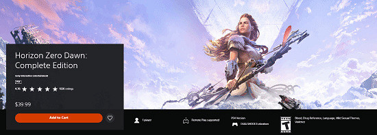 索尼上調《地平線零之曙光》PS版售價 復刻版即將發售