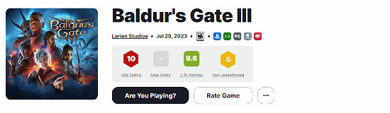 IGN這個榜忘刪了?《黑神話》使用者評分力壓群雄登頂! IGN這個榜忘刪了?《黑神話》使用者評分力壓群雄登頂!