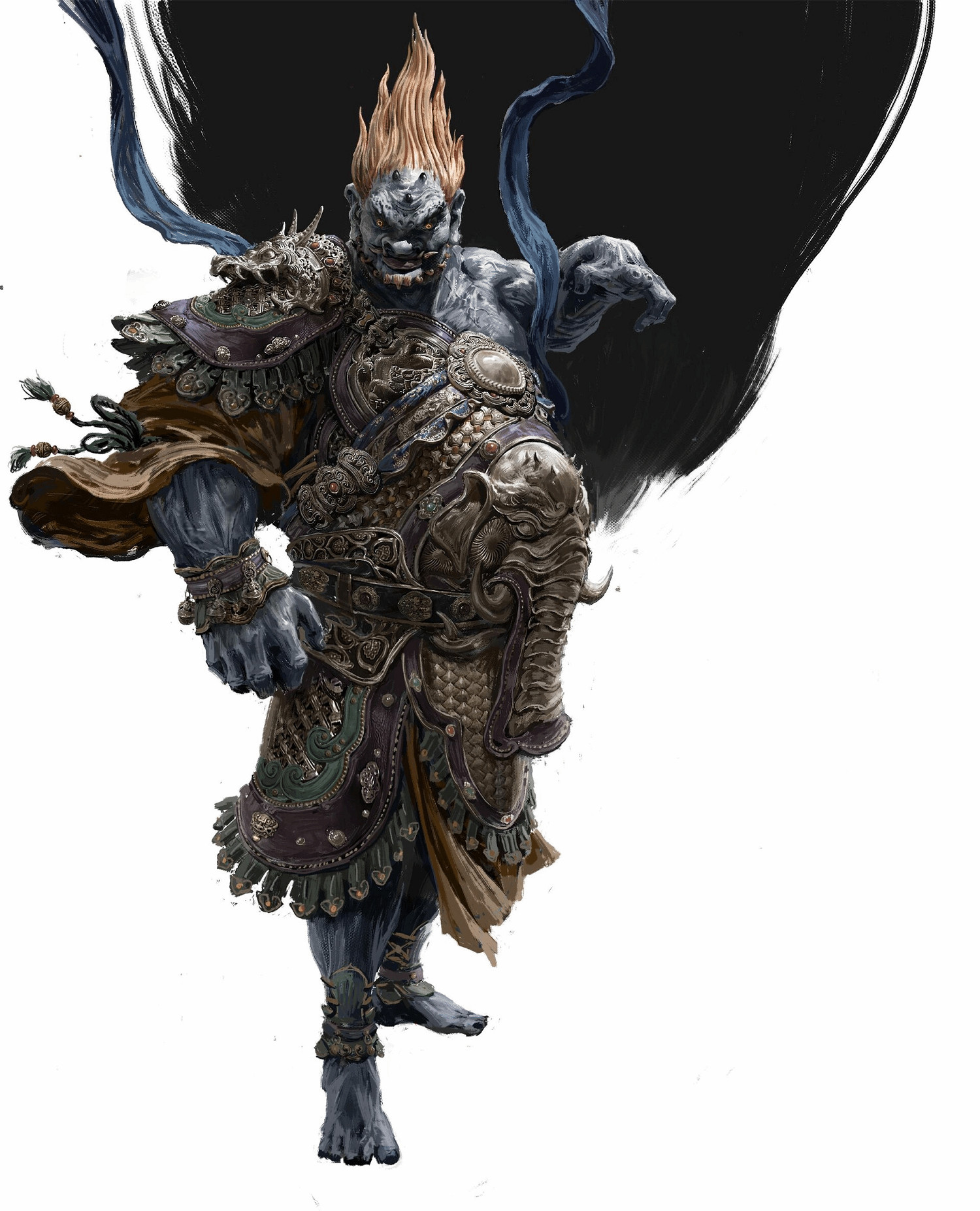 《黑神話》美術師分享大量原畫：天蓬元帥不要太帥！