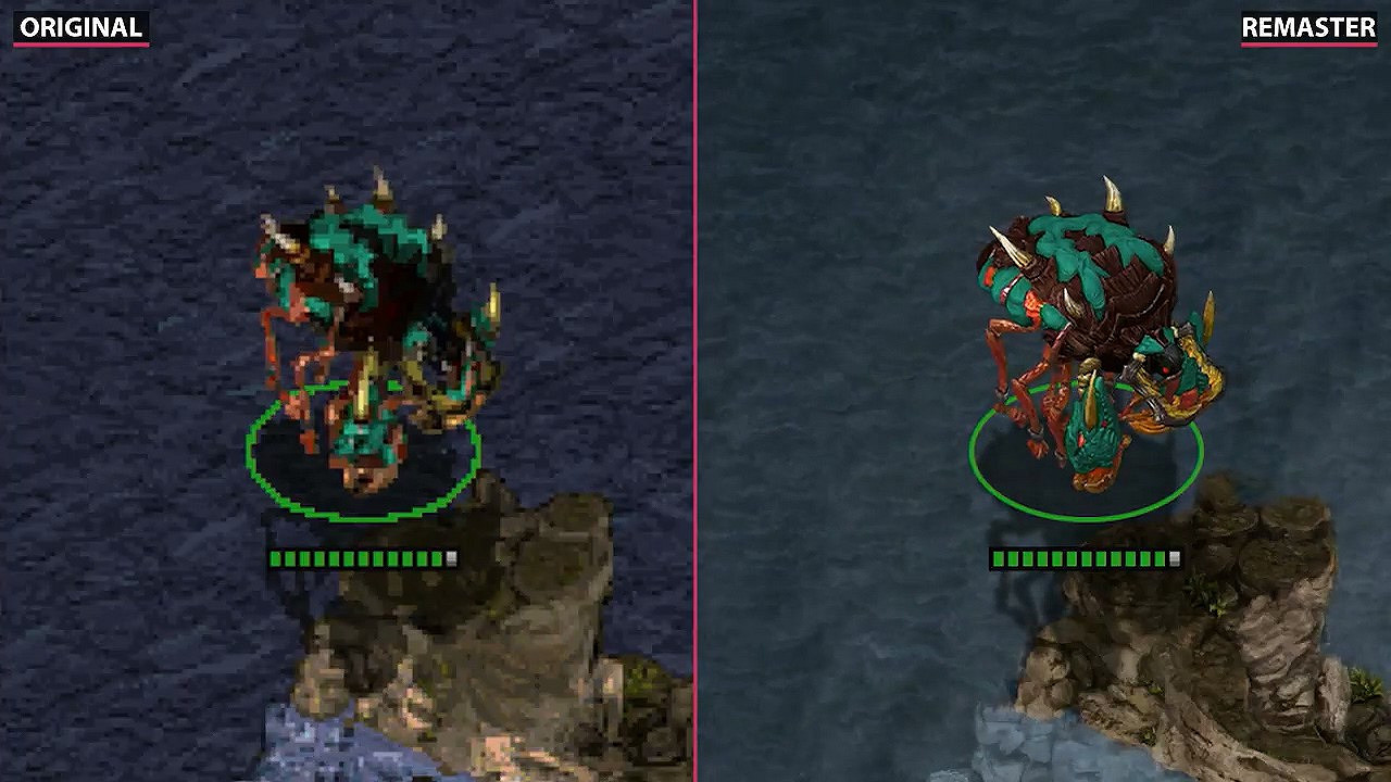 《星海爭霸:重製版》和原版對比 畫面質的飛躍 《星海爭霸:重製版》和原版對比 畫面質的飛躍