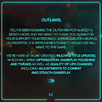 育碧希望改進《星際大戰:亡命之徒》的遊戲體驗 育碧希望改進《星際大戰:亡命之徒》的遊戲體驗