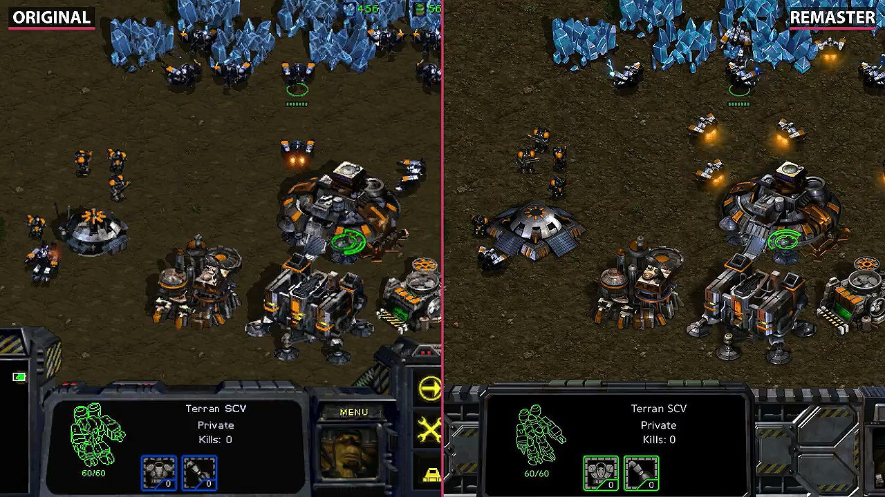 《星海爭霸:重製版》和原版對比 畫面質的飛躍 《星海爭霸:重製版》和原版對比 畫面質的飛躍