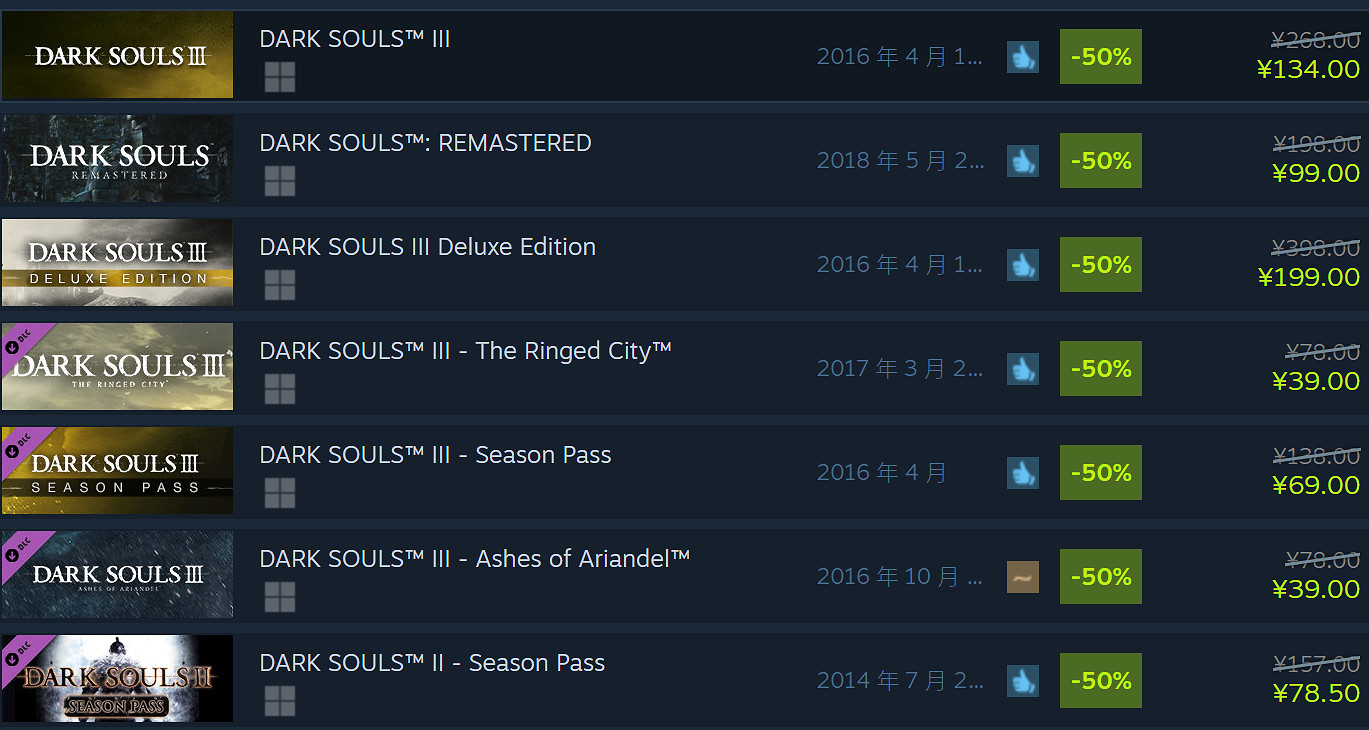 賽博黃金“黑暗靈魂”系列5折促銷 魂三134元 賽博黃金“黑暗靈魂”系列5折促銷 魂三134元